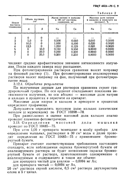 ГОСТ 4223-75,  11.