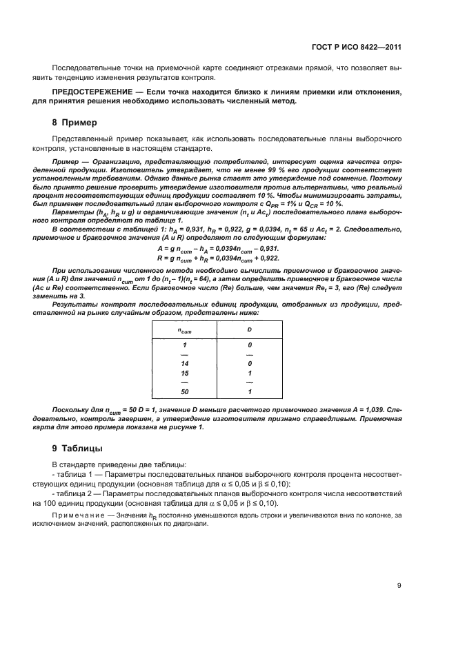 ГОСТ Р ИСО 8422-2011,  15.