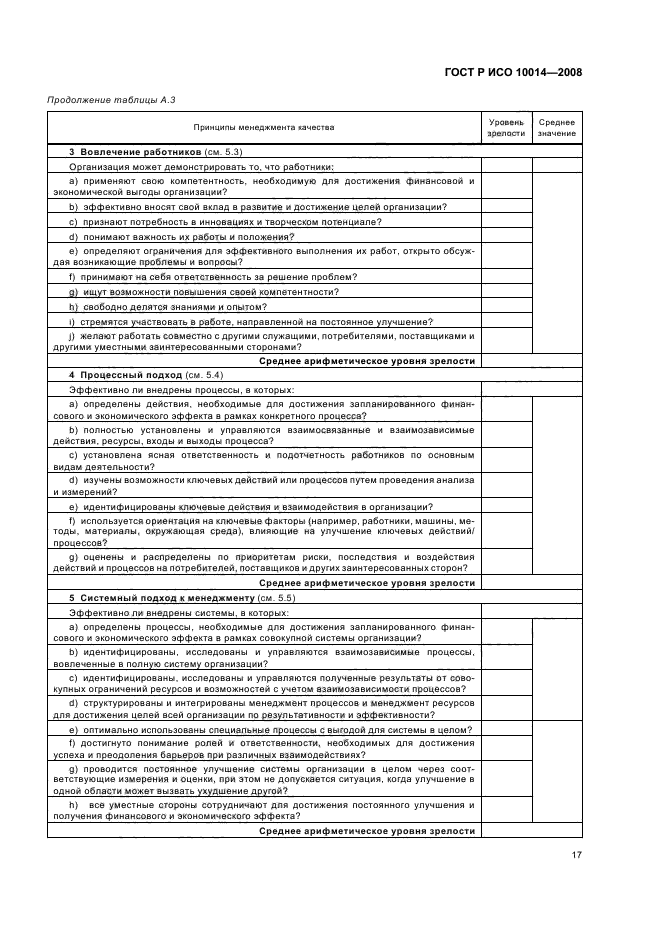 ГОСТ Р ИСО 10014-2008,  22.