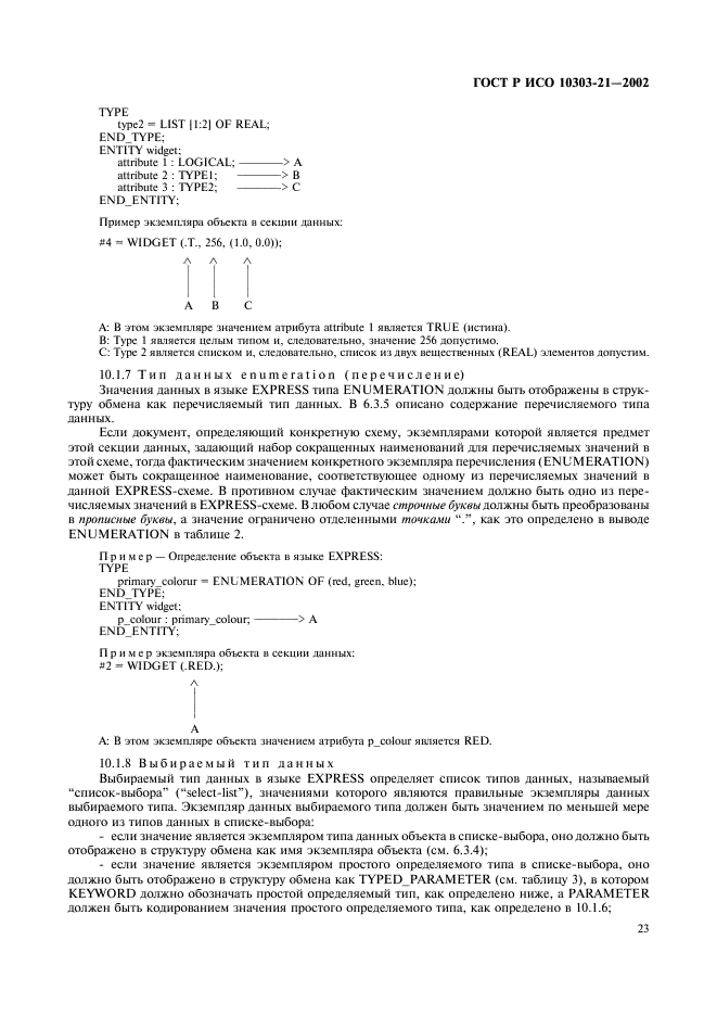 ГОСТ Р ИСО 10303-21-2002,  28.