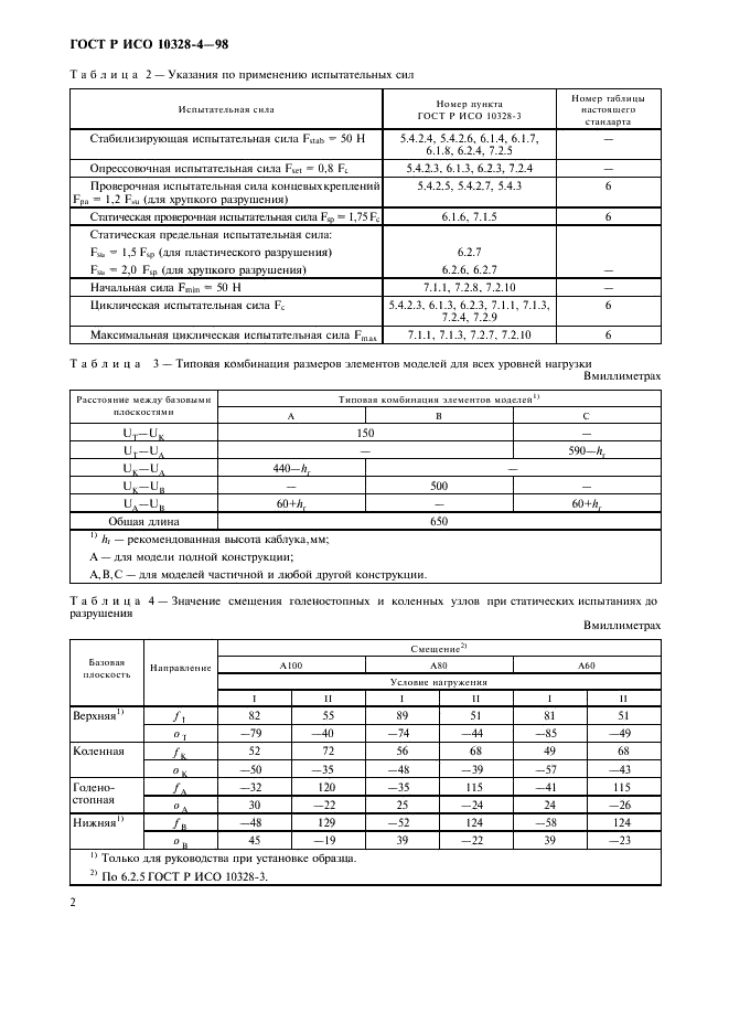 ГОСТ Р ИСО 10328-4-98,  5.