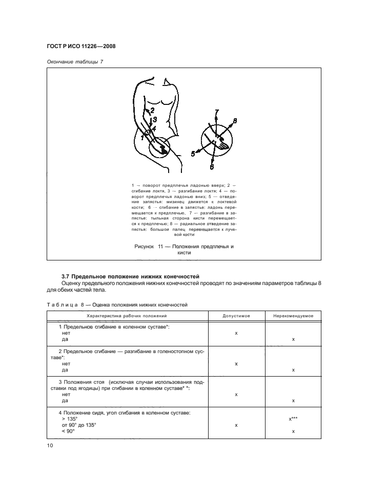 ГОСТ Р ИСО 11226-2008,  14.