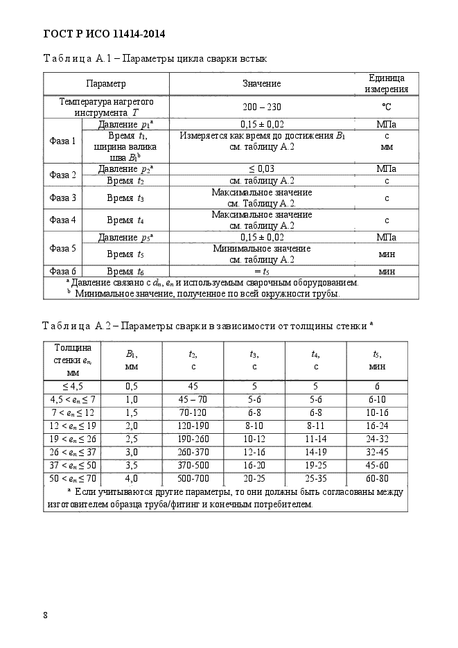 ГОСТ Р ИСО 11414-2014,  14.