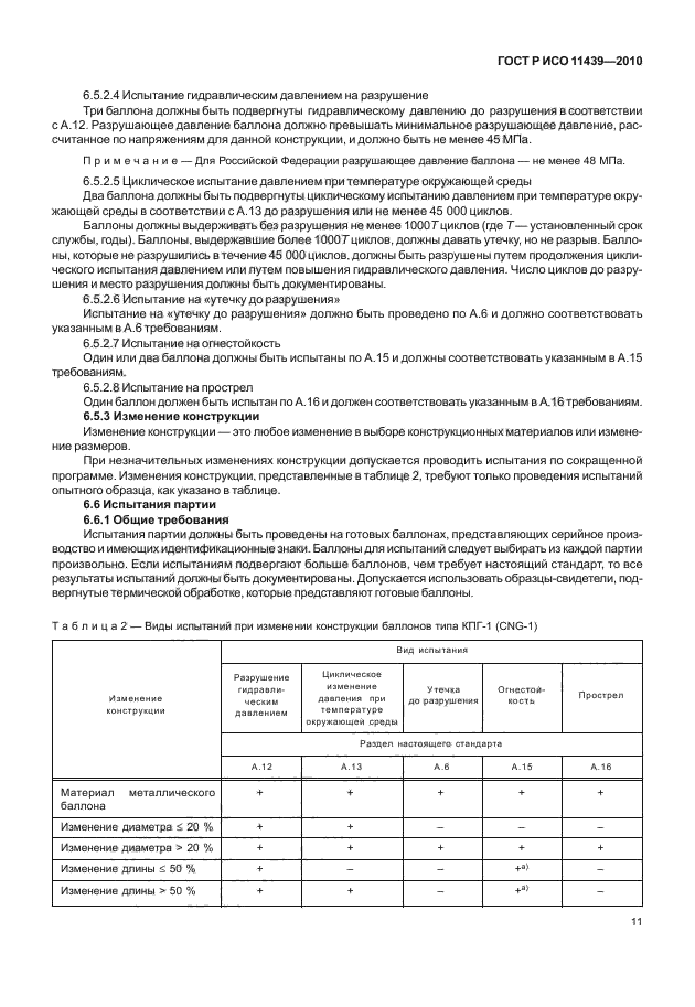 ГОСТ Р ИСО 11439-2010,  17.