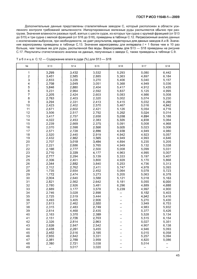 ГОСТ Р ИСО 11648-1-2009,  49.