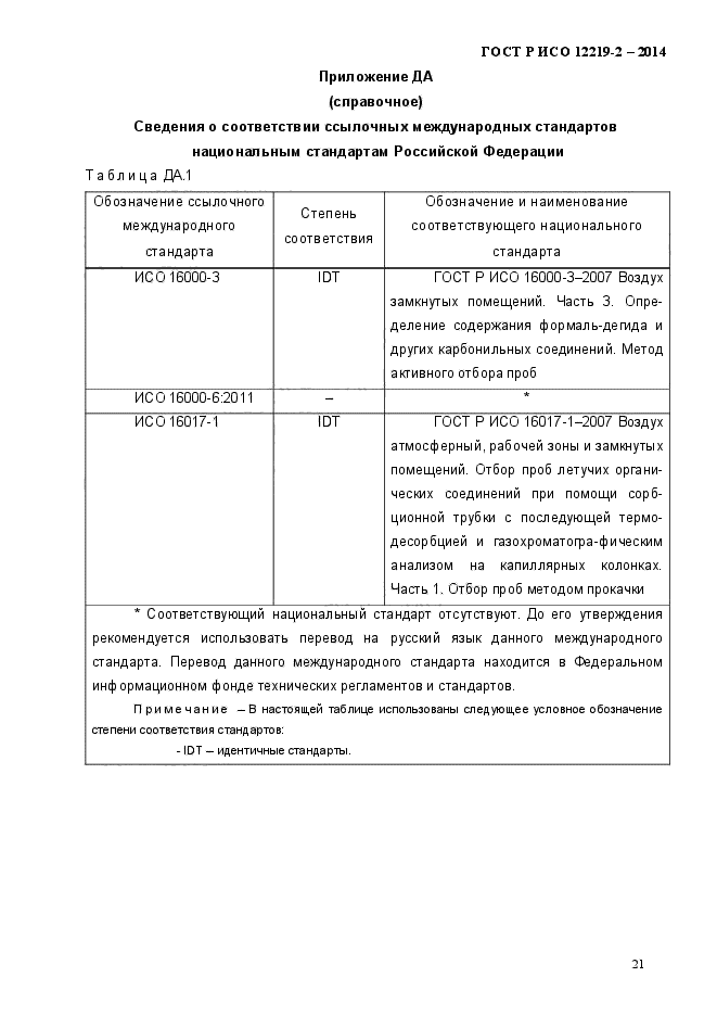 ГОСТ Р ИСО 12219-2-2014,  26.