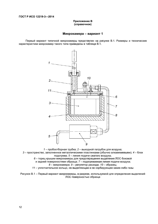 ГОСТ Р ИСО 12219-3-2014,  15.