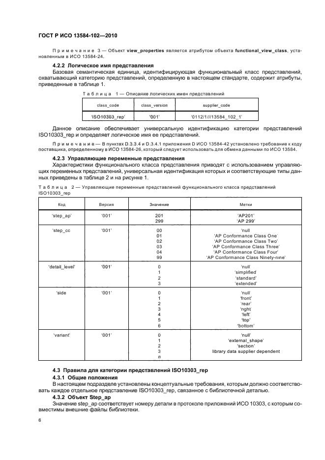 ГОСТ Р ИСО 13584-102-2010,  10.