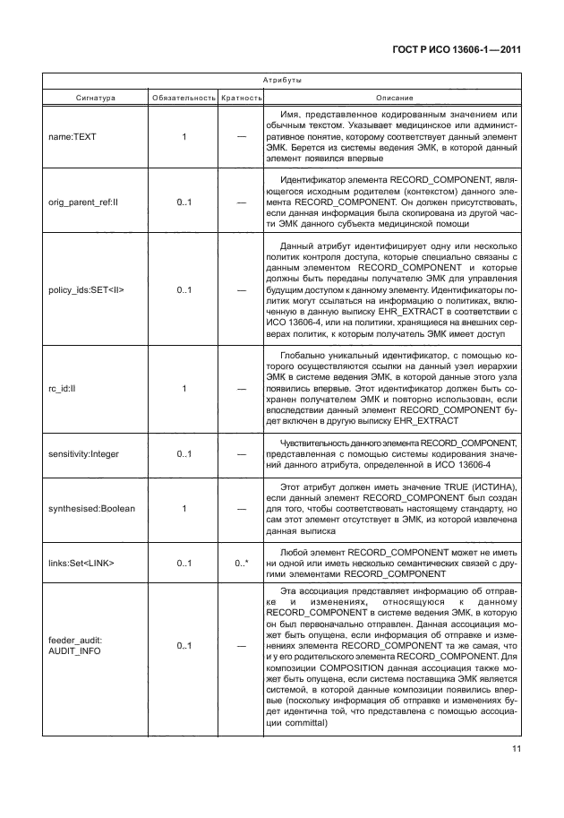 ГОСТ Р ИСО 13606-1-2011,  33.