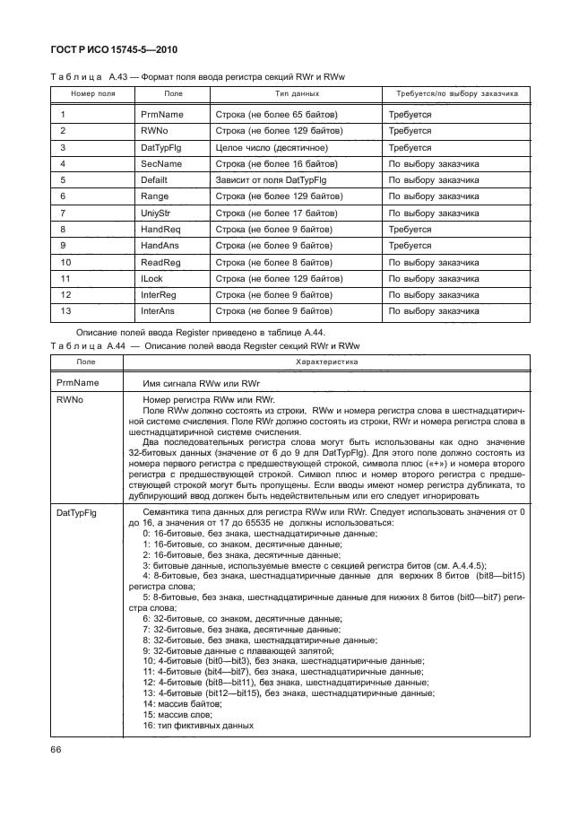 ГОСТ Р ИСО 15745-5-2010,  70.