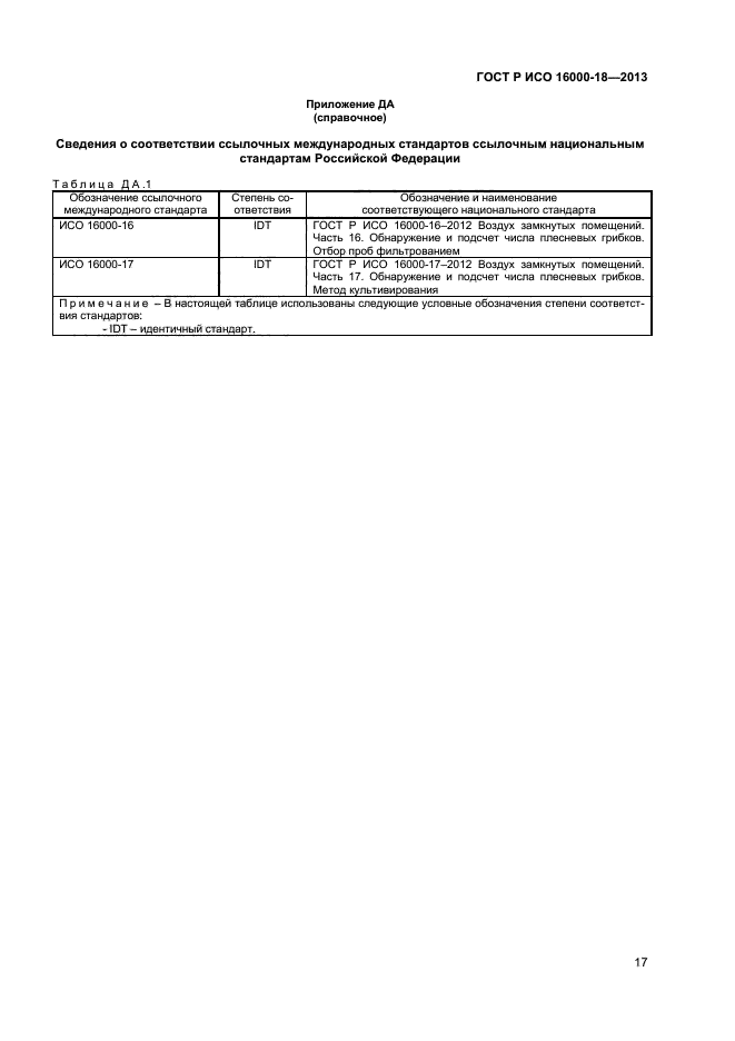 ГОСТ Р ИСО 16000-18-2013,  20.