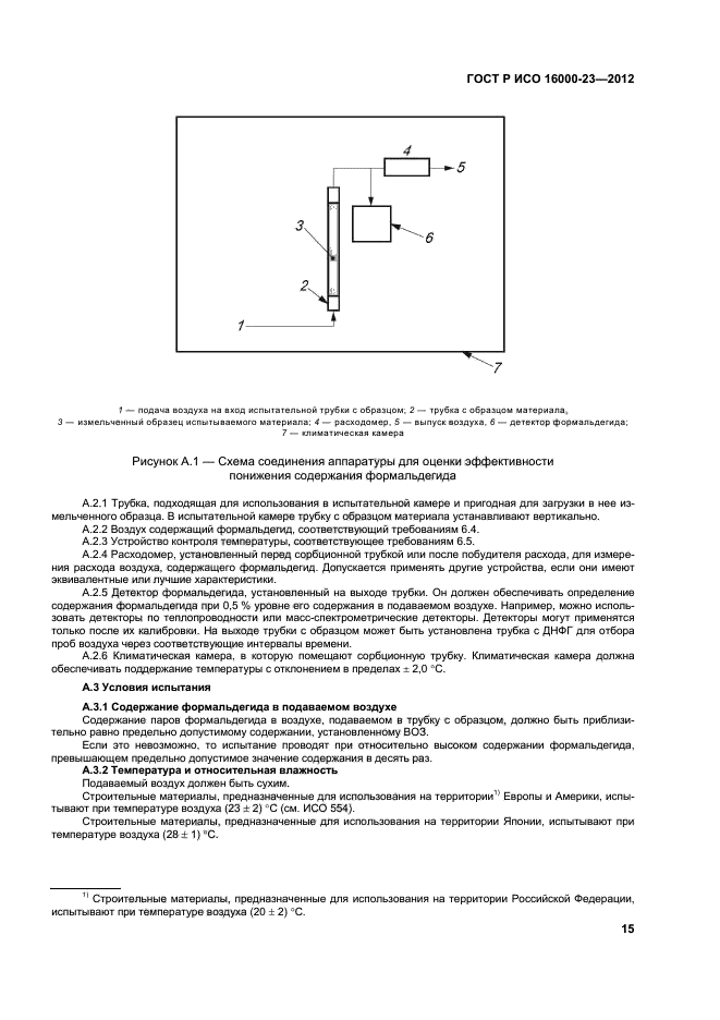 ГОСТ Р ИСО 16000-23-2012,  19.