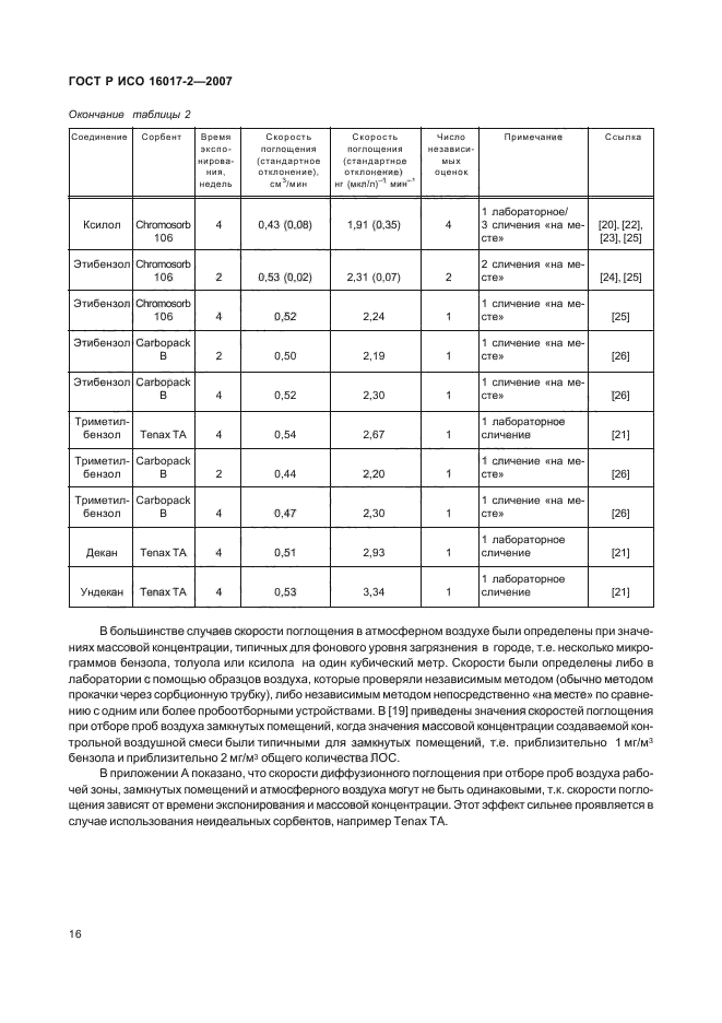 ГОСТ Р ИСО 16017-2-2007,  18.