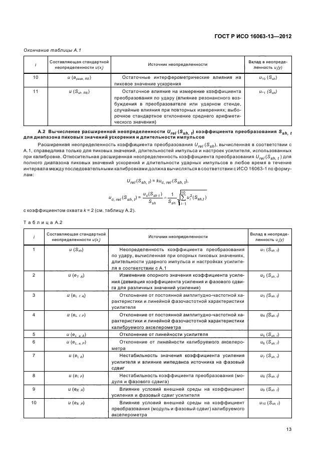 ГОСТ Р ИСО 16063-13-2012,  16.