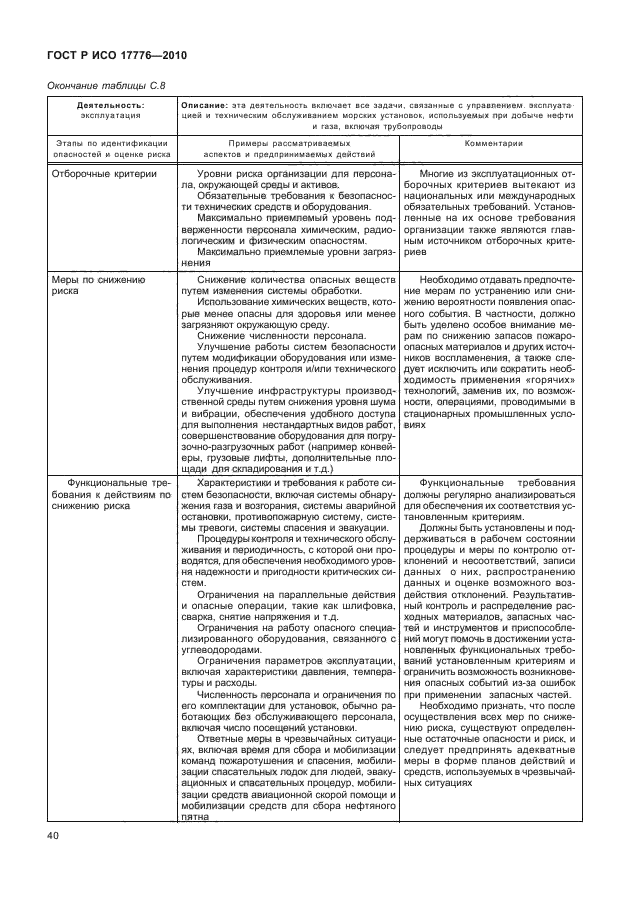 ГОСТ Р ИСО 17776-2010,  44.