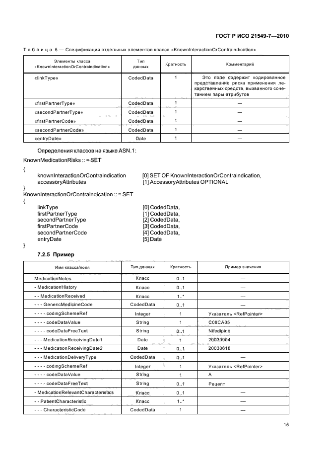 ГОСТ Р ИСО 21549-7-2010,  21.