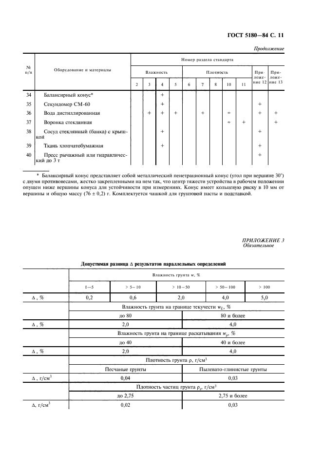 ГОСТ 5180-84,  12.