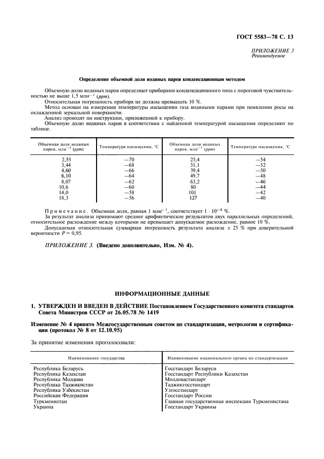 ГОСТ 5583-78,  14.