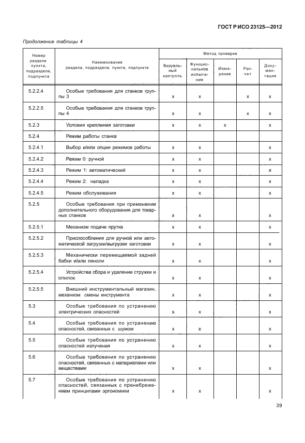 ГОСТ Р ИСО 23125-2012,  43.