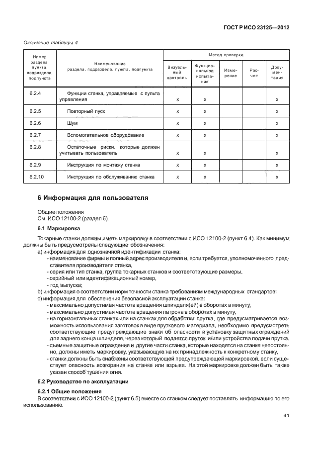ГОСТ Р ИСО 23125-2012,  45.