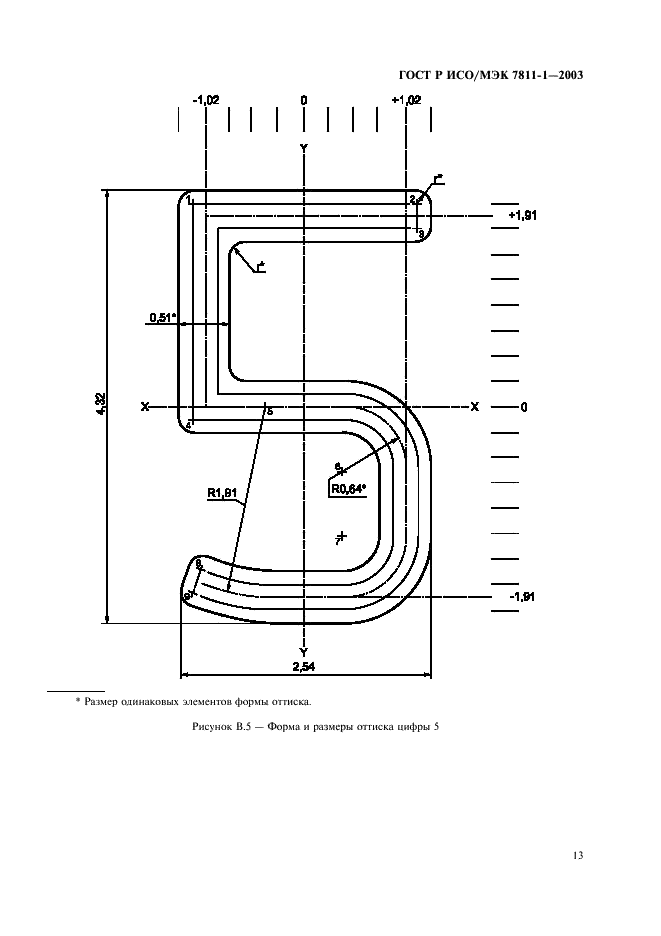 ГОСТ Р ИСО/МЭК 7811-1-2003,  16.