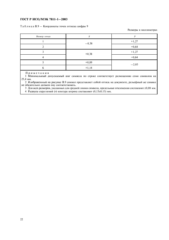 ГОСТ Р ИСО/МЭК 7811-1-2003,  25.