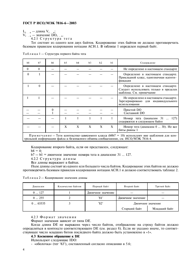 ГОСТ Р ИСО/МЭК 7816-6-2003,  7.