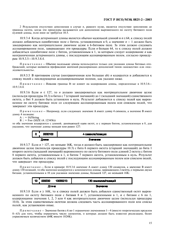 ГОСТ Р ИСО/МЭК 8825-2-2003,  19.