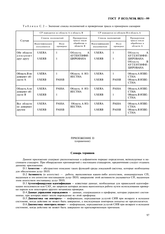 ГОСТ Р ИСО/МЭК 8831-99,  102.