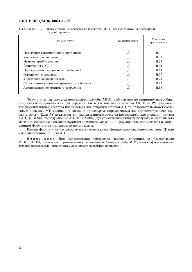 ГОСТ Р ИСО/МЭК 10021-1-98,  37.