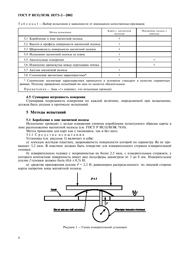 ГОСТ Р ИСО/МЭК 10373-2-2002,  7.