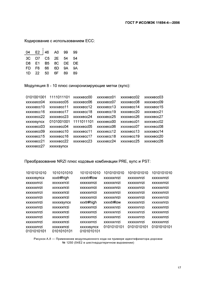 ГОСТ Р ИСО/МЭК 11694-4-2006,  21.