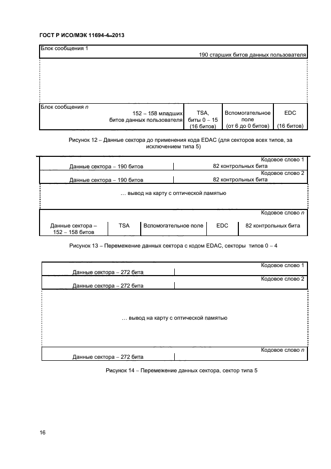 ГОСТ Р ИСО/МЭК 11694-4-2013,  19.