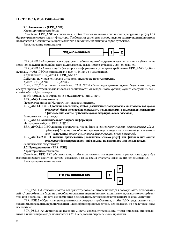 ГОСТ Р ИСО/МЭК 15408-2-2002,  62.