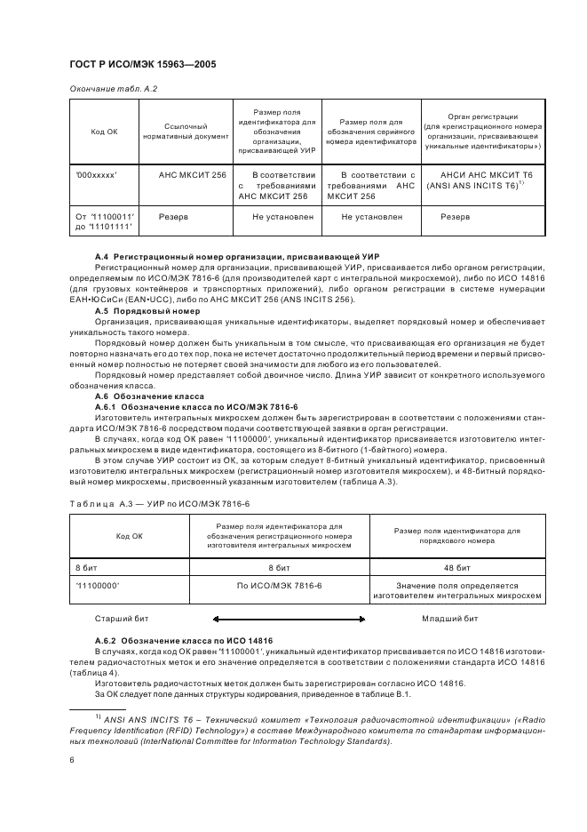 ГОСТ Р ИСО/МЭК 15963-2005,  10.