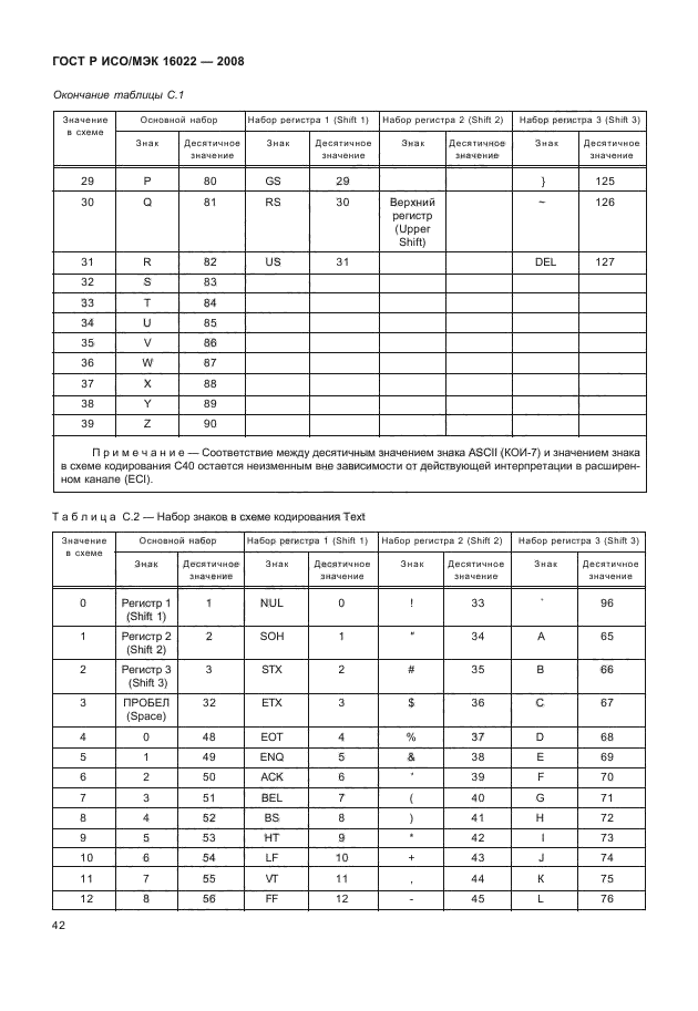 ГОСТ Р ИСО/МЭК 16022-2008,  47.