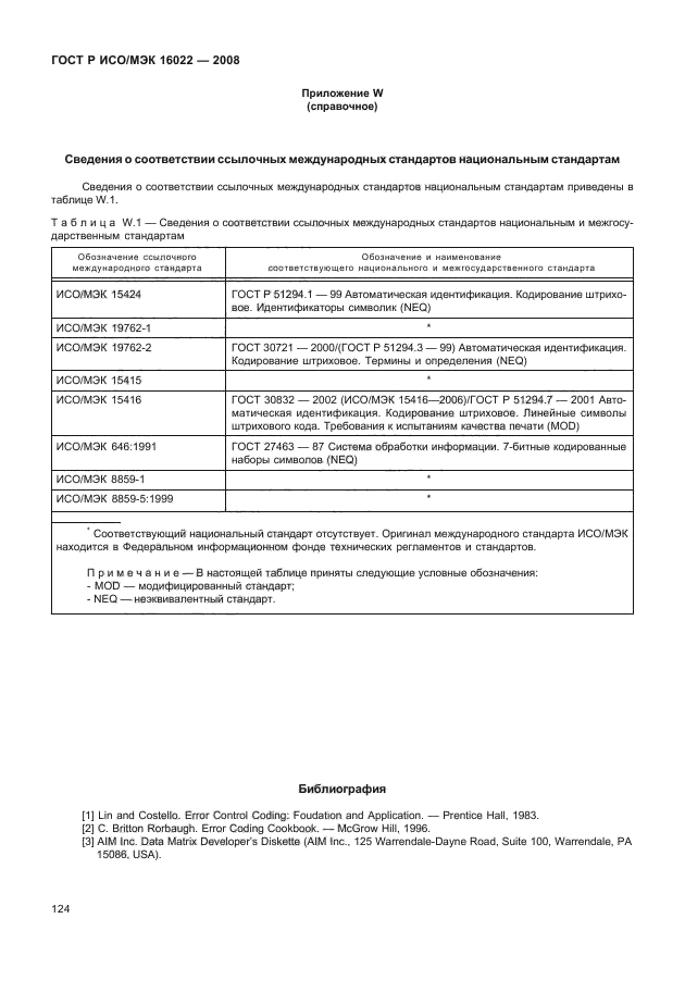 ГОСТ Р ИСО/МЭК 16022-2008,  129.