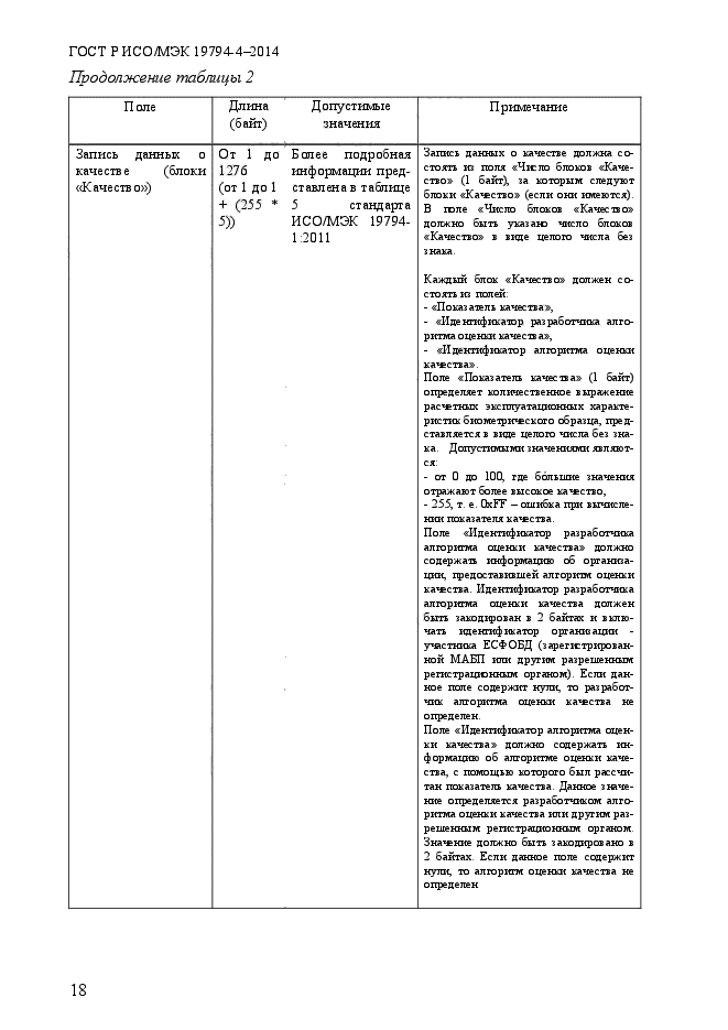 ГОСТ Р ИСО/МЭК 19794-4-2014,  25.