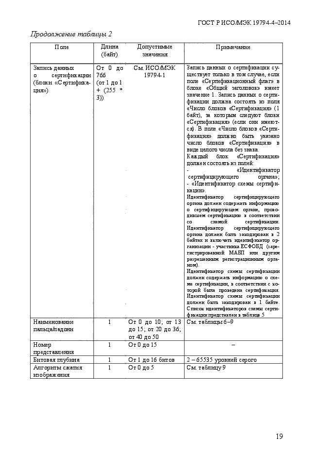 ГОСТ Р ИСО/МЭК 19794-4-2014,  26.