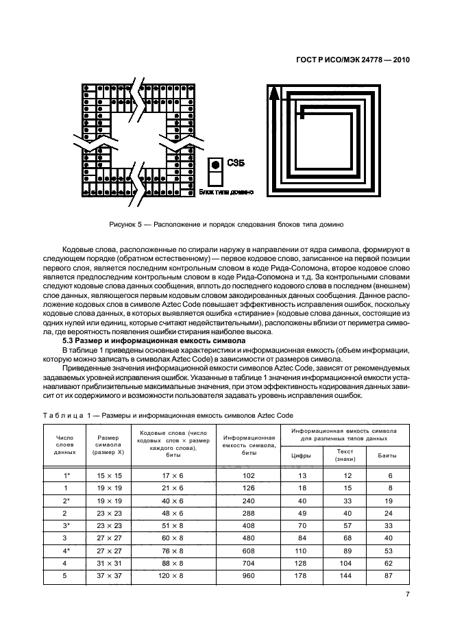 ГОСТ Р ИСО/МЭК 24778-2010,  13.