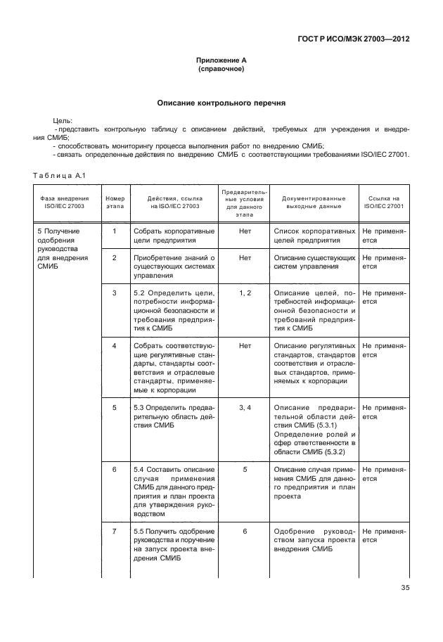 ГОСТ Р ИСО/МЭК 27003-2012,  38.