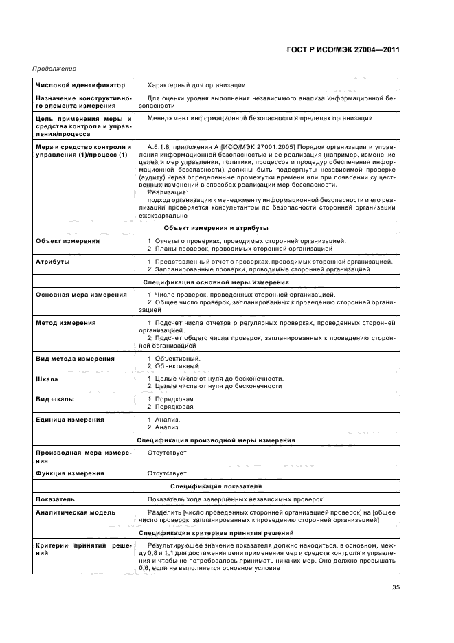 ГОСТ Р ИСО/МЭК 27004-2011,  41.