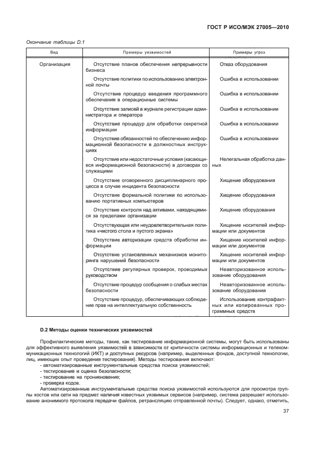 ГОСТ Р ИСО/МЭК 27005-2010,  41.