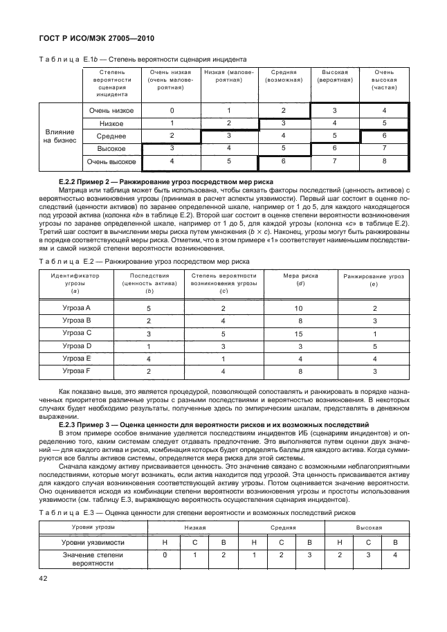 ГОСТ Р ИСО/МЭК 27005-2010,  46.