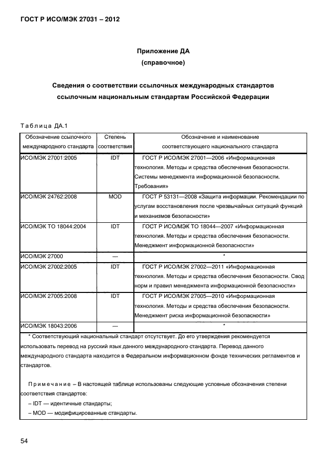 ГОСТ Р ИСО/МЭК 27031-2012,  63.