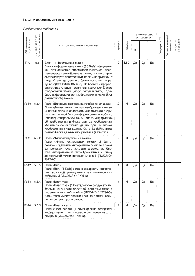 ГОСТ Р ИСО/МЭК 29109-5-2013,  8.