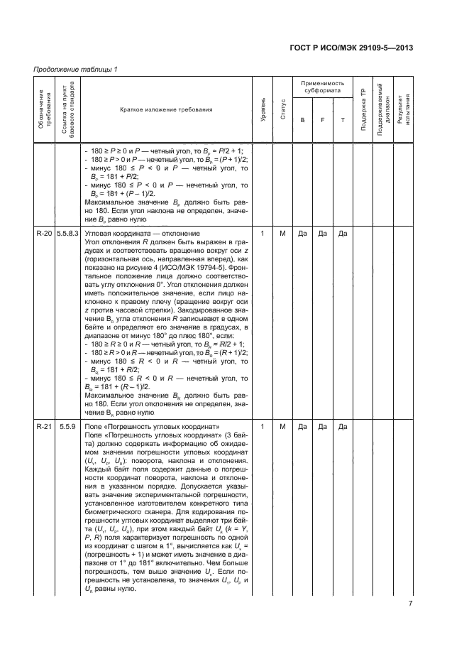 ГОСТ Р ИСО/МЭК 29109-5-2013,  11.