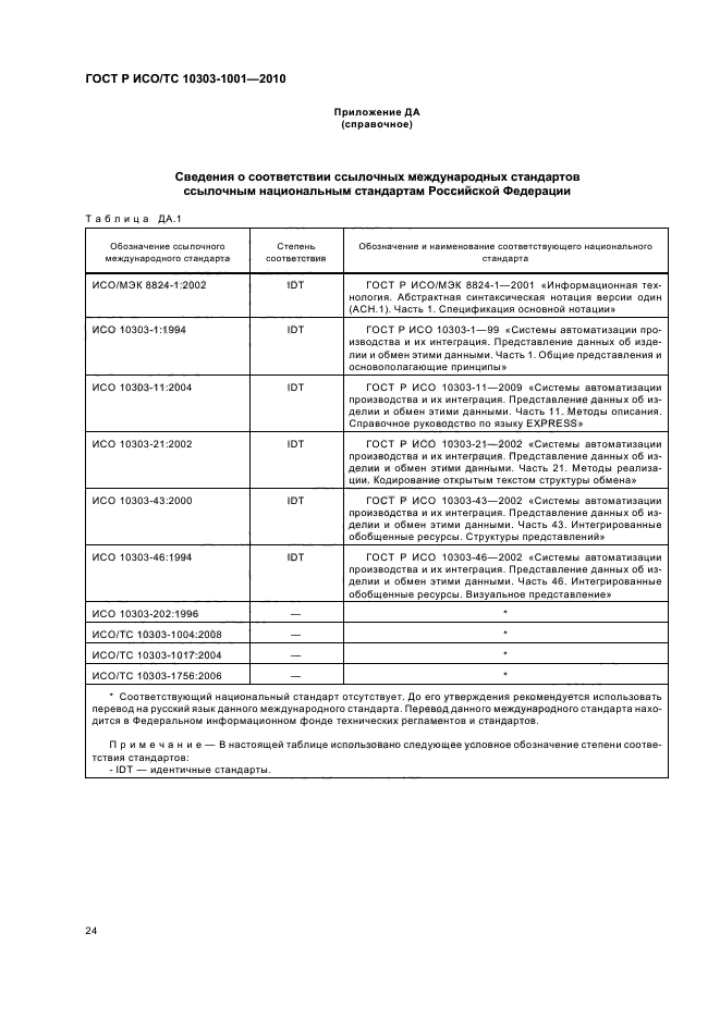 ГОСТ Р ИСО/ТС 10303-1001-2010,  30.