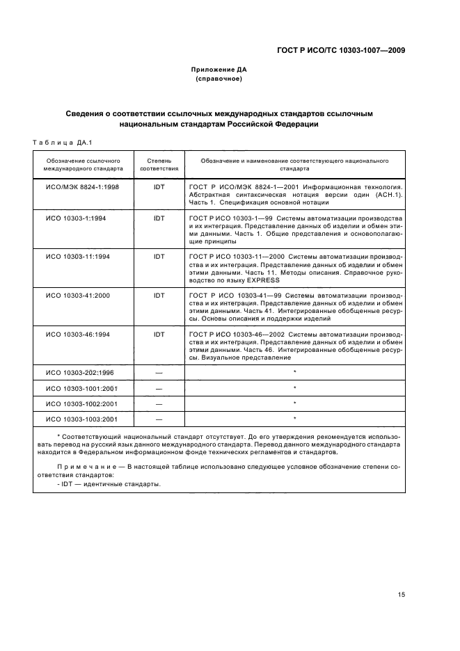 ГОСТ Р ИСО/ТС 10303-1007-2009,  19.