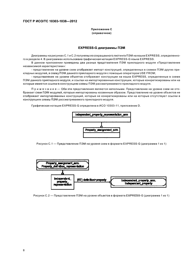 ГОСТ Р ИСО/ТС 10303-1038-2012,  12.